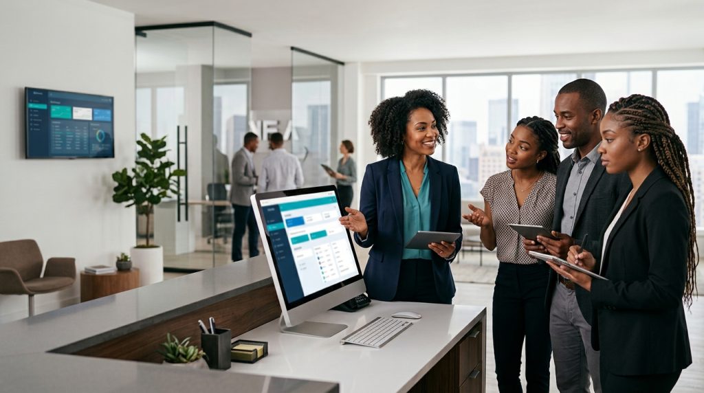 team learning new office technology 202608242319